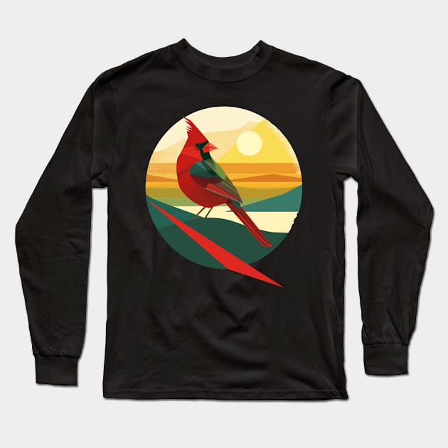 Cardinal Bird Inspired Wardrobe Long Sleeve T-Shirt by Camping Addict